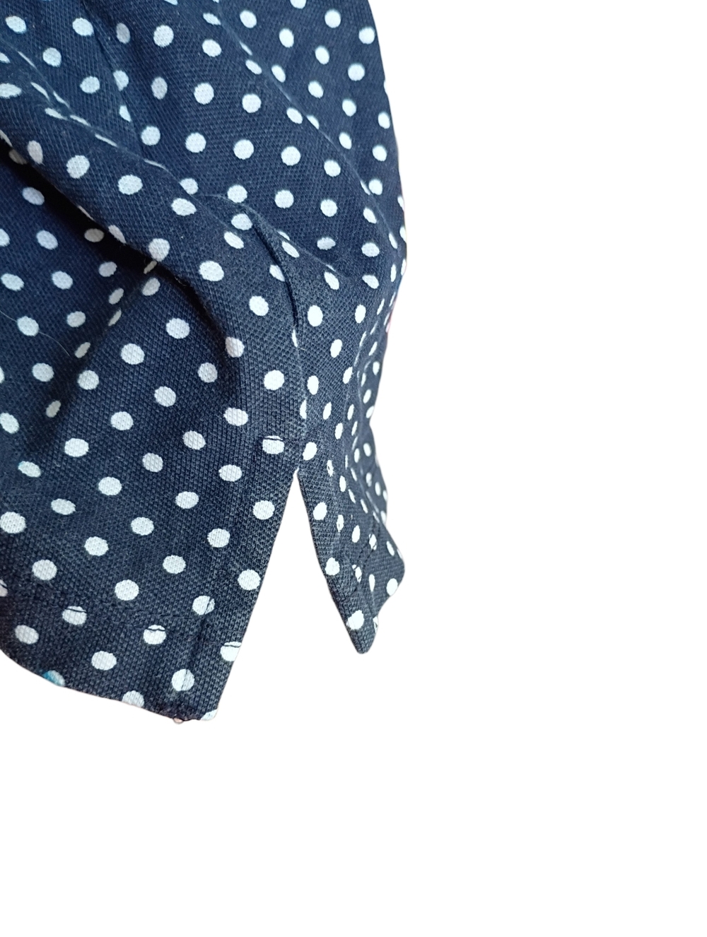 Tommy Hilfiger Navy Blue And Polkadot Polo Top Size Medium - Picture 7 of 7